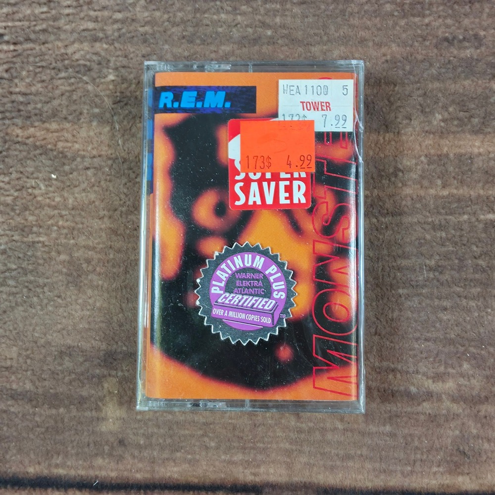 R.E.M. Monster Cassette Tape 1994 Orange Good Alternative Rock Album 4-45740